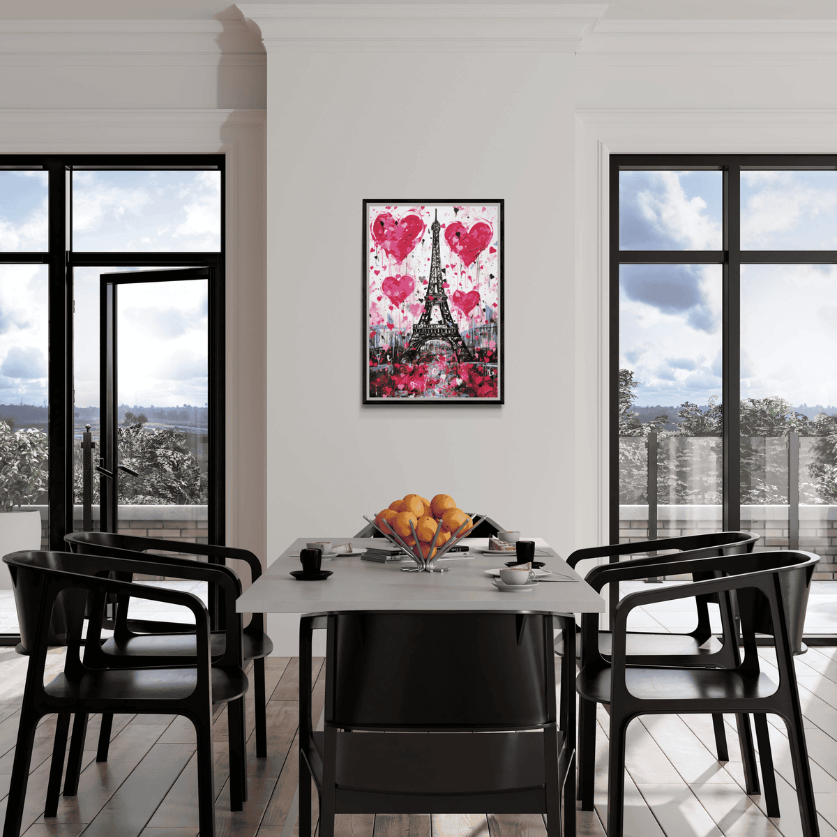 Paris Cœurs dans un intérieur