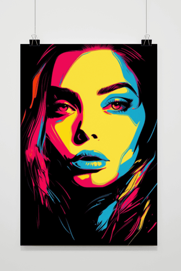 Póster Mujer en Colores de 25 Artstreet