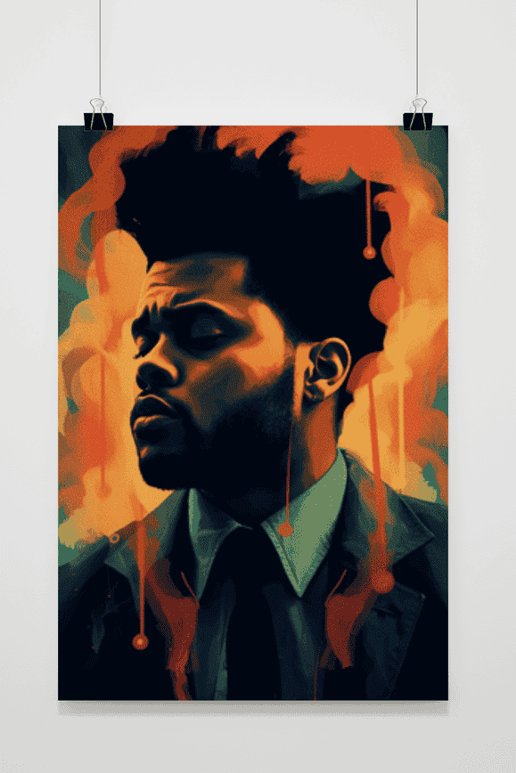 The Weeknd Abstrakt Poster