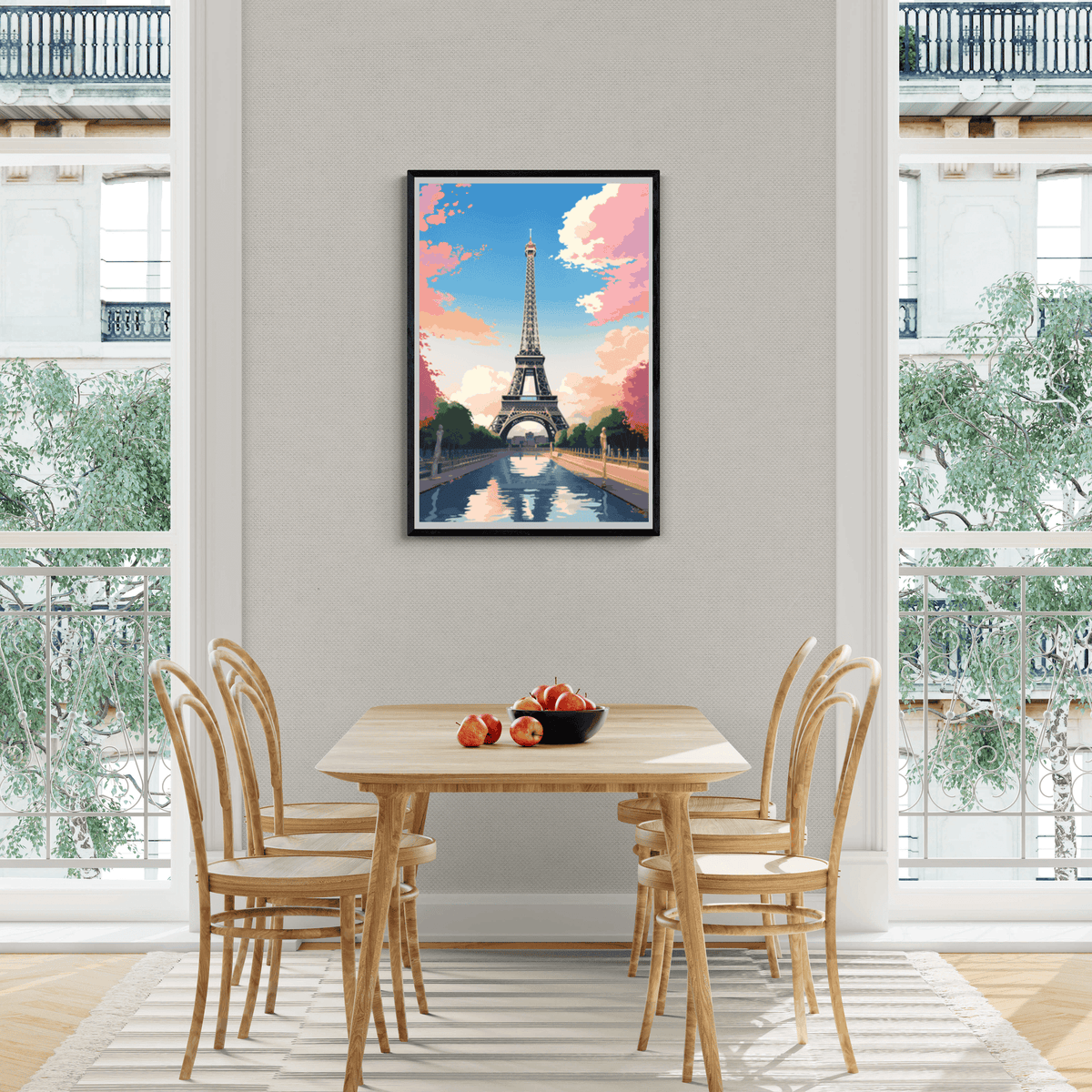 Paris au Fil de l'Eau dans un intérieur
