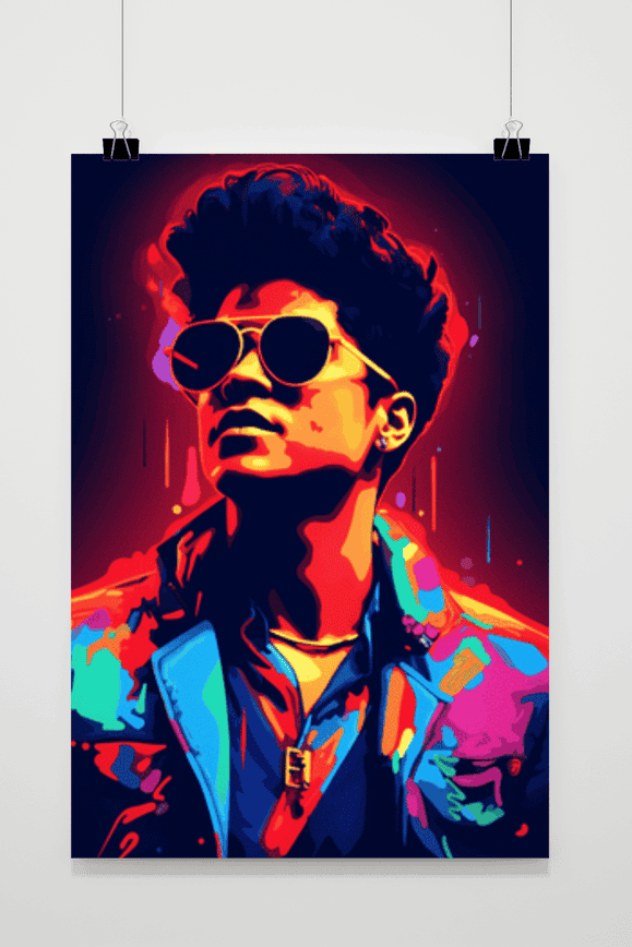 Póster Bruno Mars Gafas