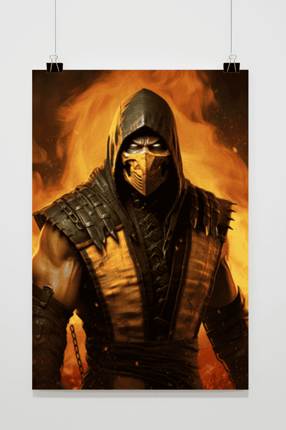 Póster Scorpio Mortal Kombat
