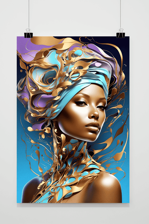 Póster Mujer Africana de 25 Artstreet