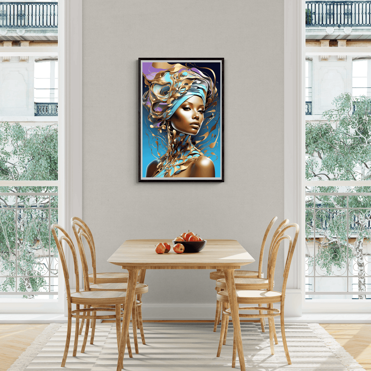 Mujer Africana en un interior