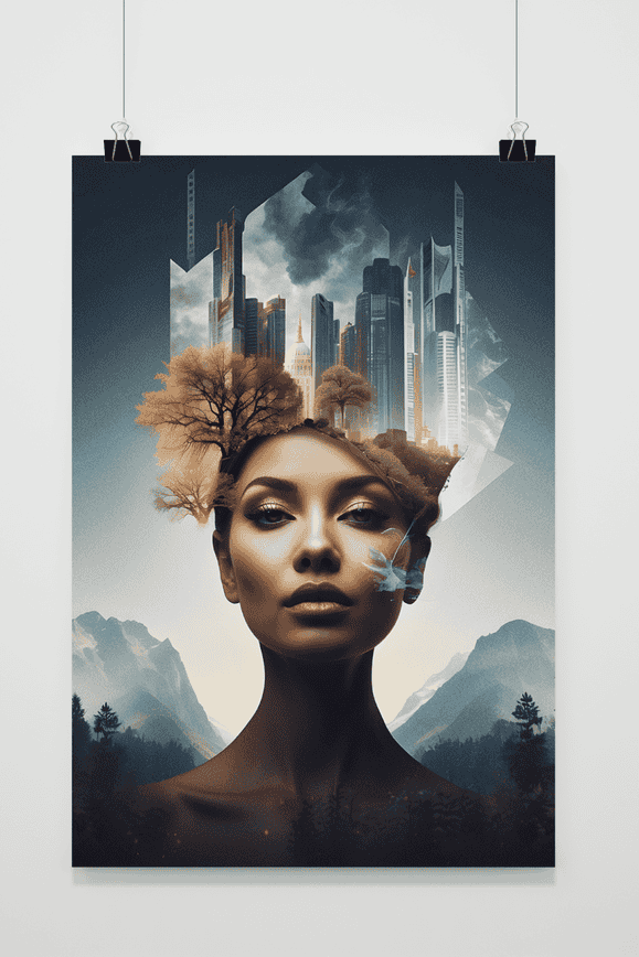 Póster Naturaleza y Ciudad de 25 Artstreet