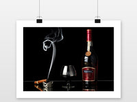 Cognac Martell poster met witte rand