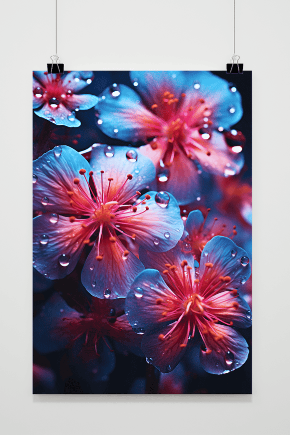Póster Florecitas Mojadas de 25 Artstreet