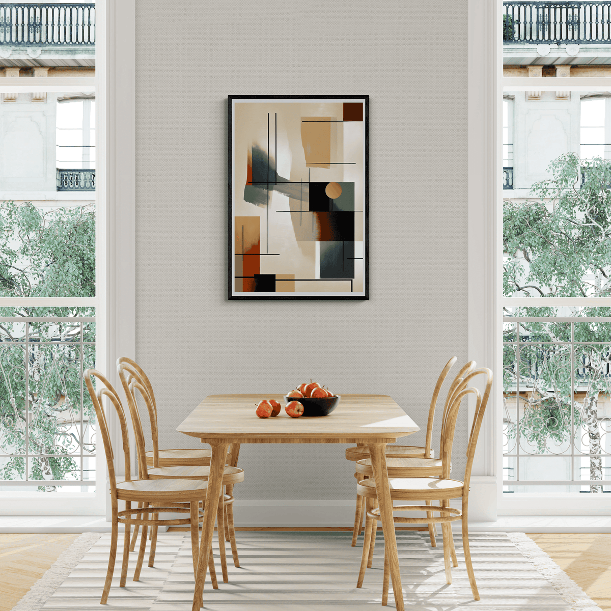 Formas Abstractas en un interior