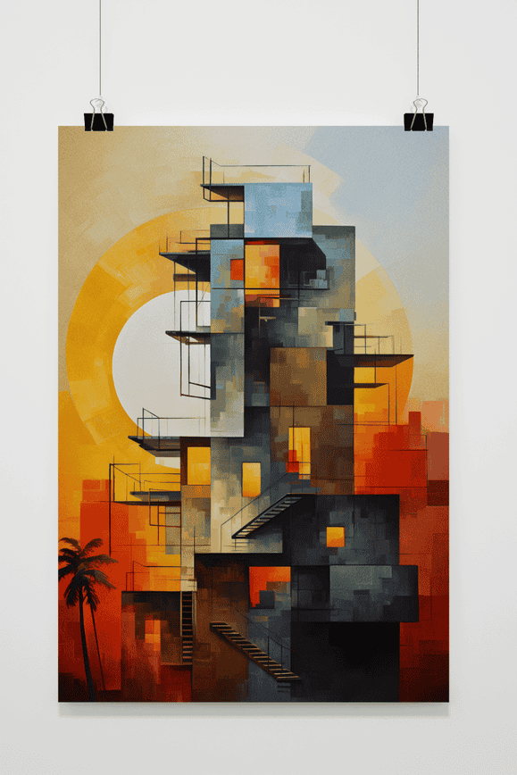 Póster Edificio de 25 Artstreet