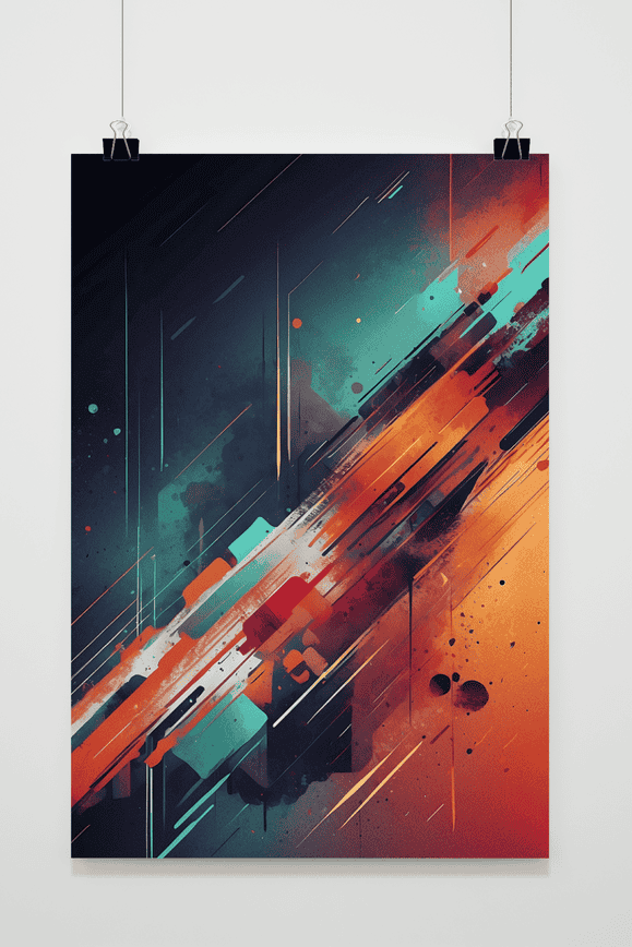 Lijnen Scheuren poster