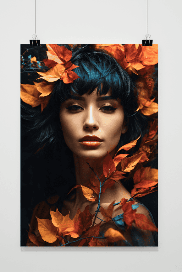 Póster Mujer Colores Otoño de 25 Artstreet