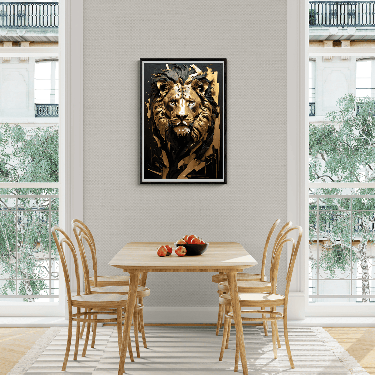 León Dorado en un interior