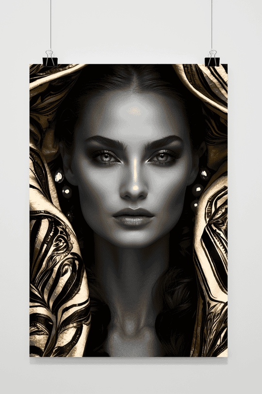 Gold Abstract Woman