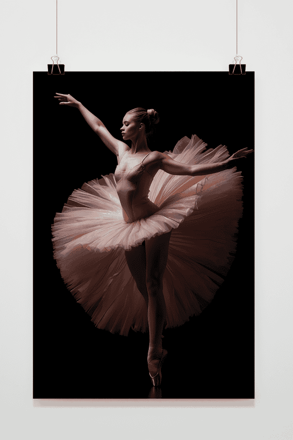 Póster Bailarina Rosa de 25 Artstreet
