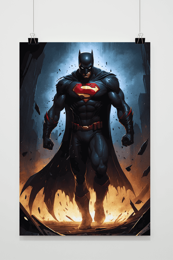 Póster Batman Superman de 25 Artstreet
