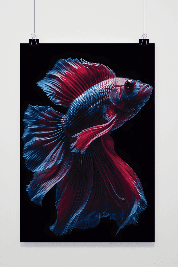 Affiche Betta Rouge de 25 Artstreet