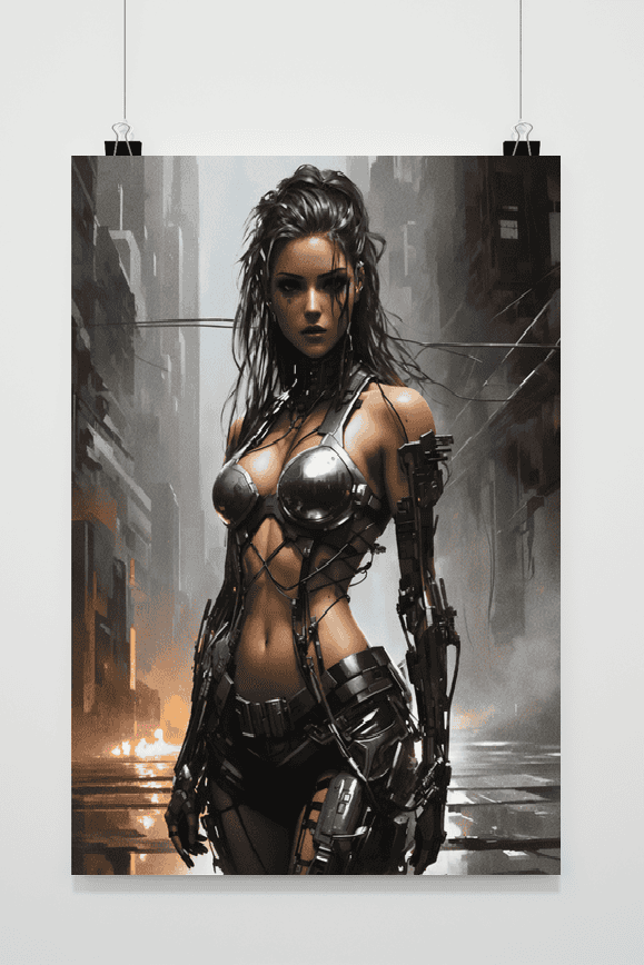 Póster Mujer Cyborg