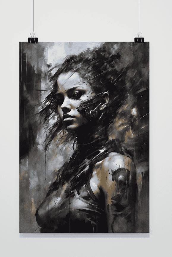 Affiche Femme Cyborg de 25 Artstreet