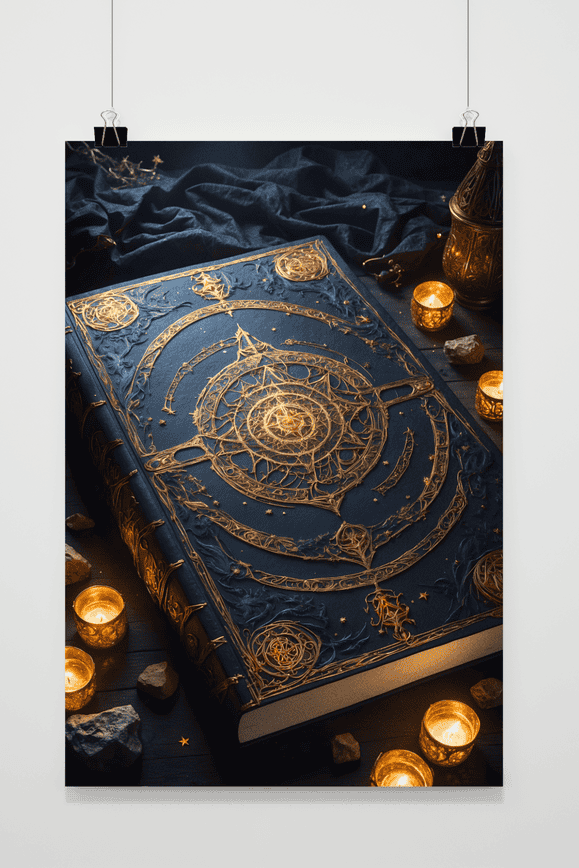 Affiche Livre Rituel Abstrait