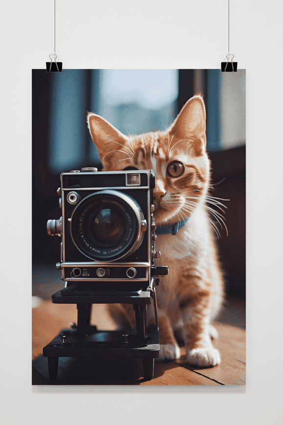 Cat with Camera poster