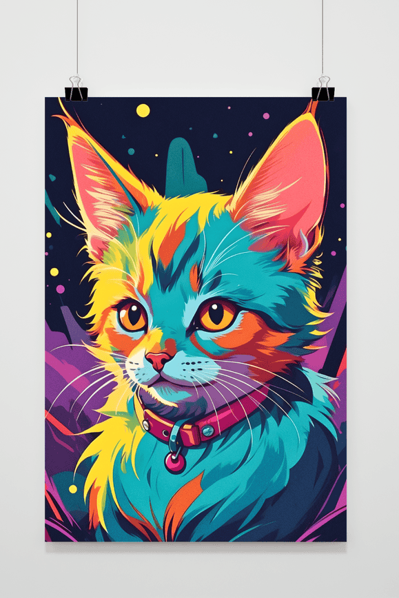 Affiche Chat Cartoon de 25 Artstreet