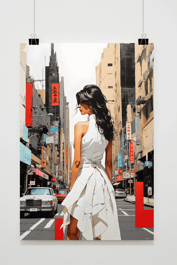 Póster Mujer en Tokyo de 25 Artstreet
