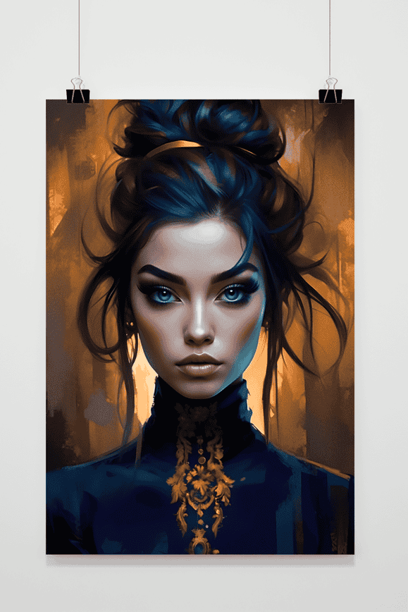 Póster Mujer Oriental de 25 Artstreet