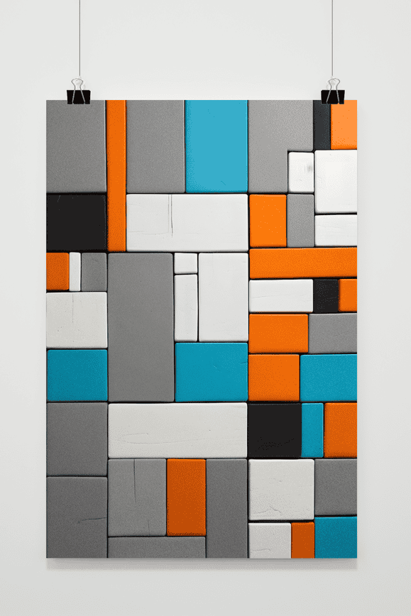 Mondriaan Geinspireerd poster
