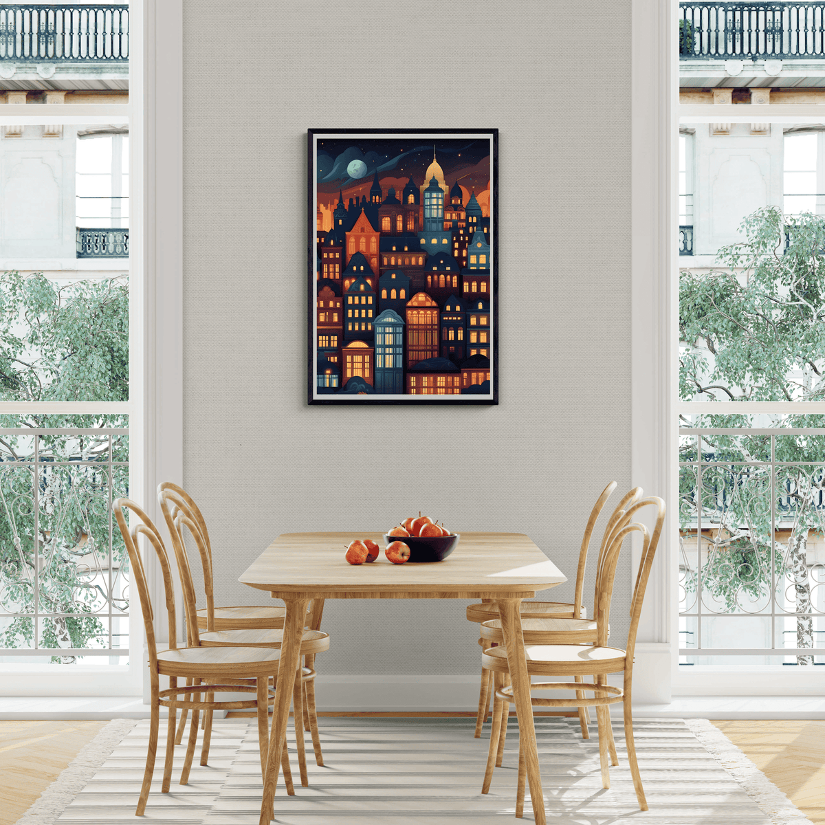Casitas de Invierno en un interior