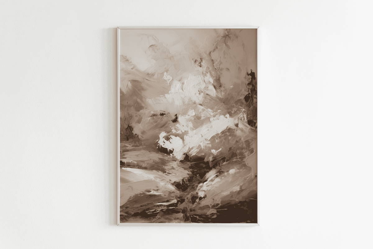 Abstract Beige en un interior