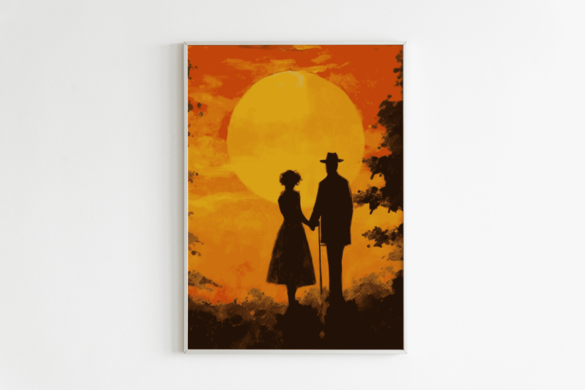 Póster de Pareja en un interior