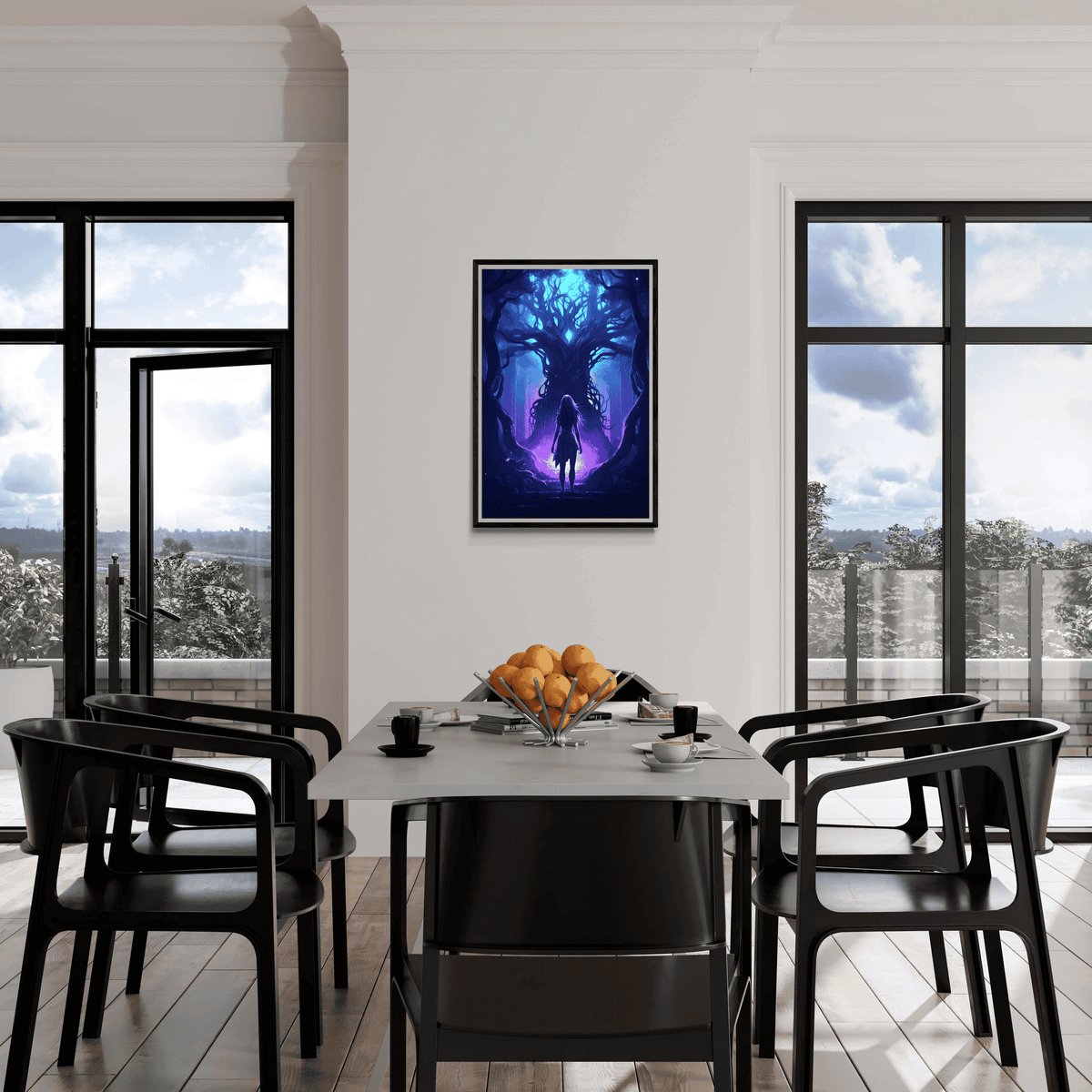 Neon Boom Fantasy en un interior