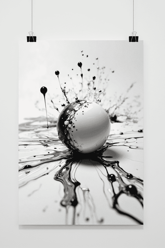 Póster Esfera Minimalista