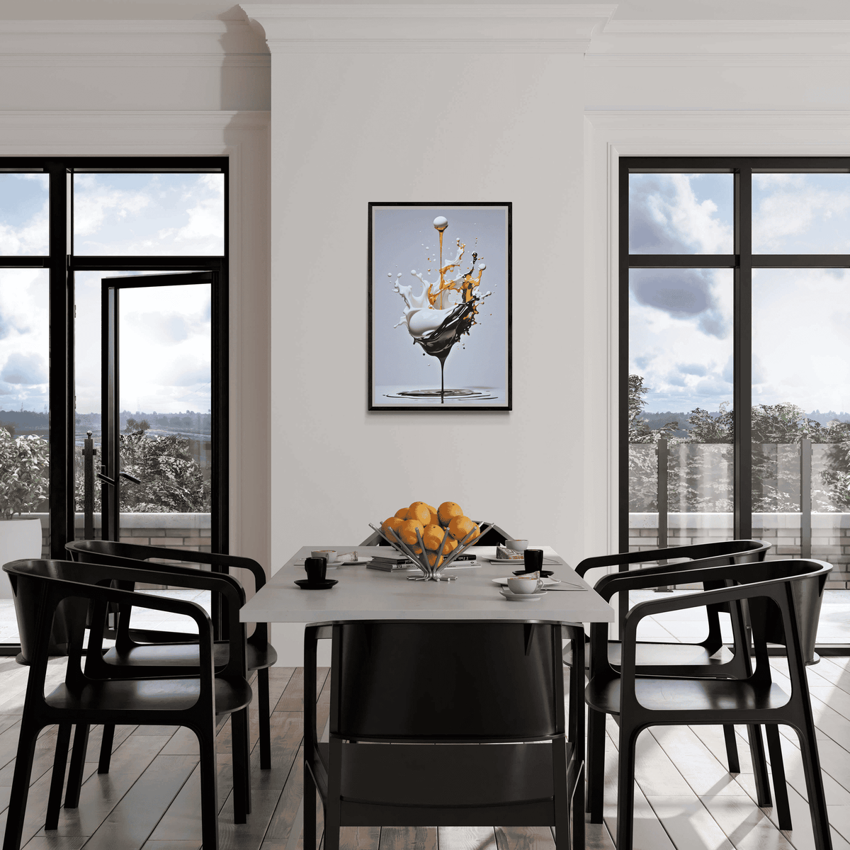 Choque de Pintura en un interior