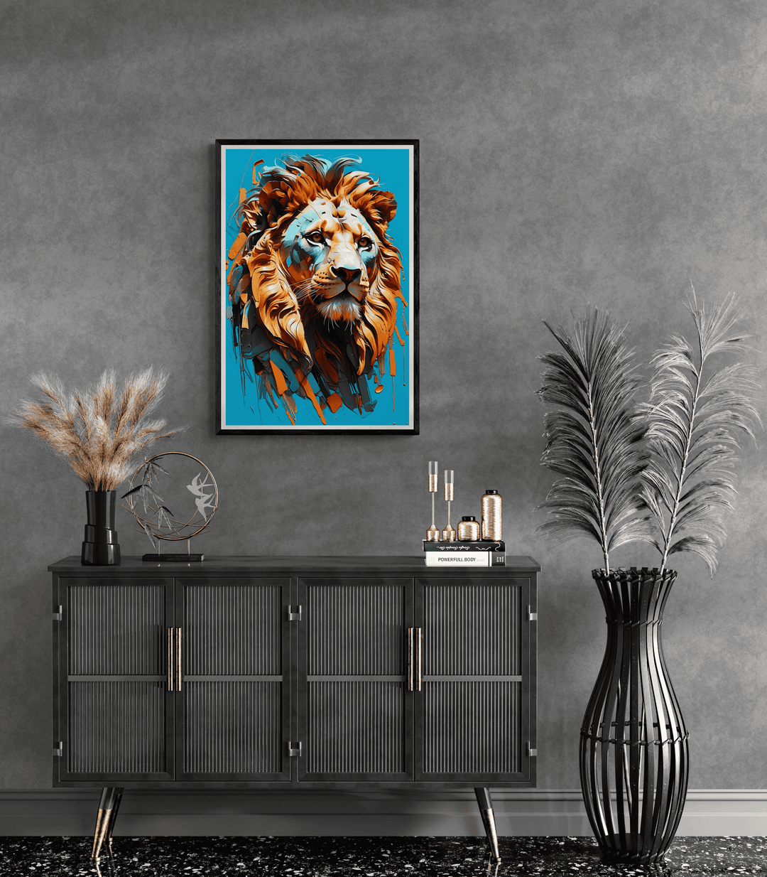 Lion Head Blue