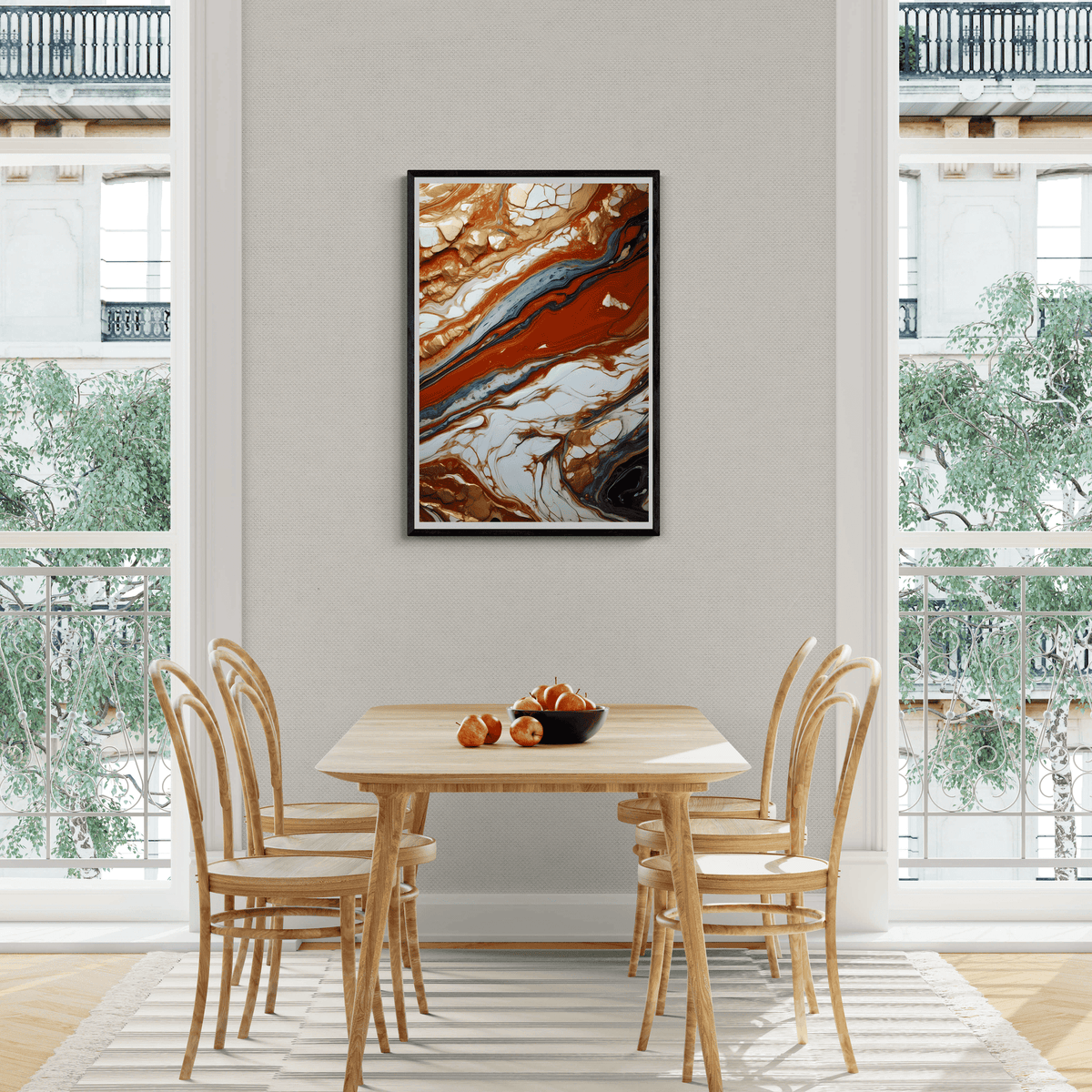 Marbre Rouge et Or dans un intérieur