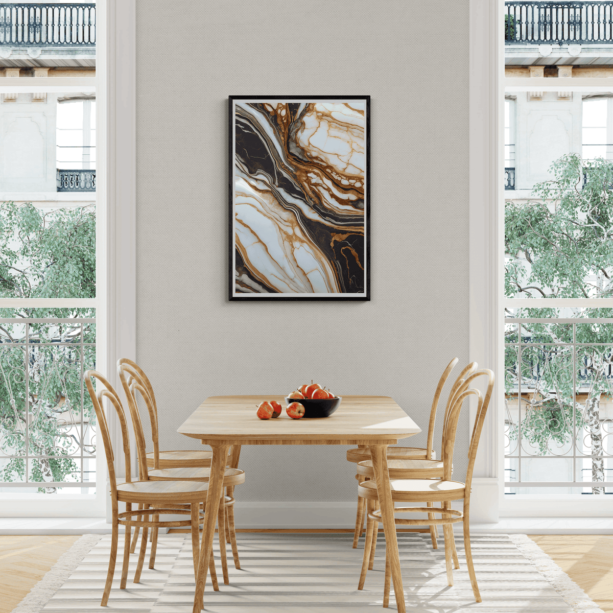Mármol Dorado Blanco en un interior