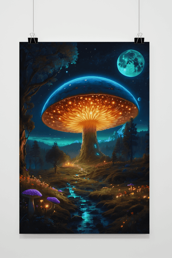 Póster Seta Neón de 25 Artstreet