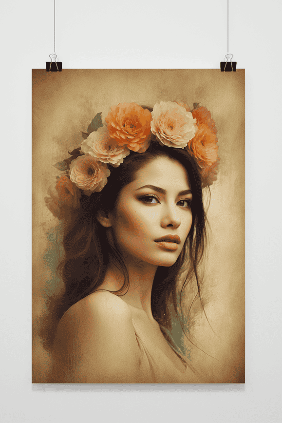 Blumenmädchen Poster