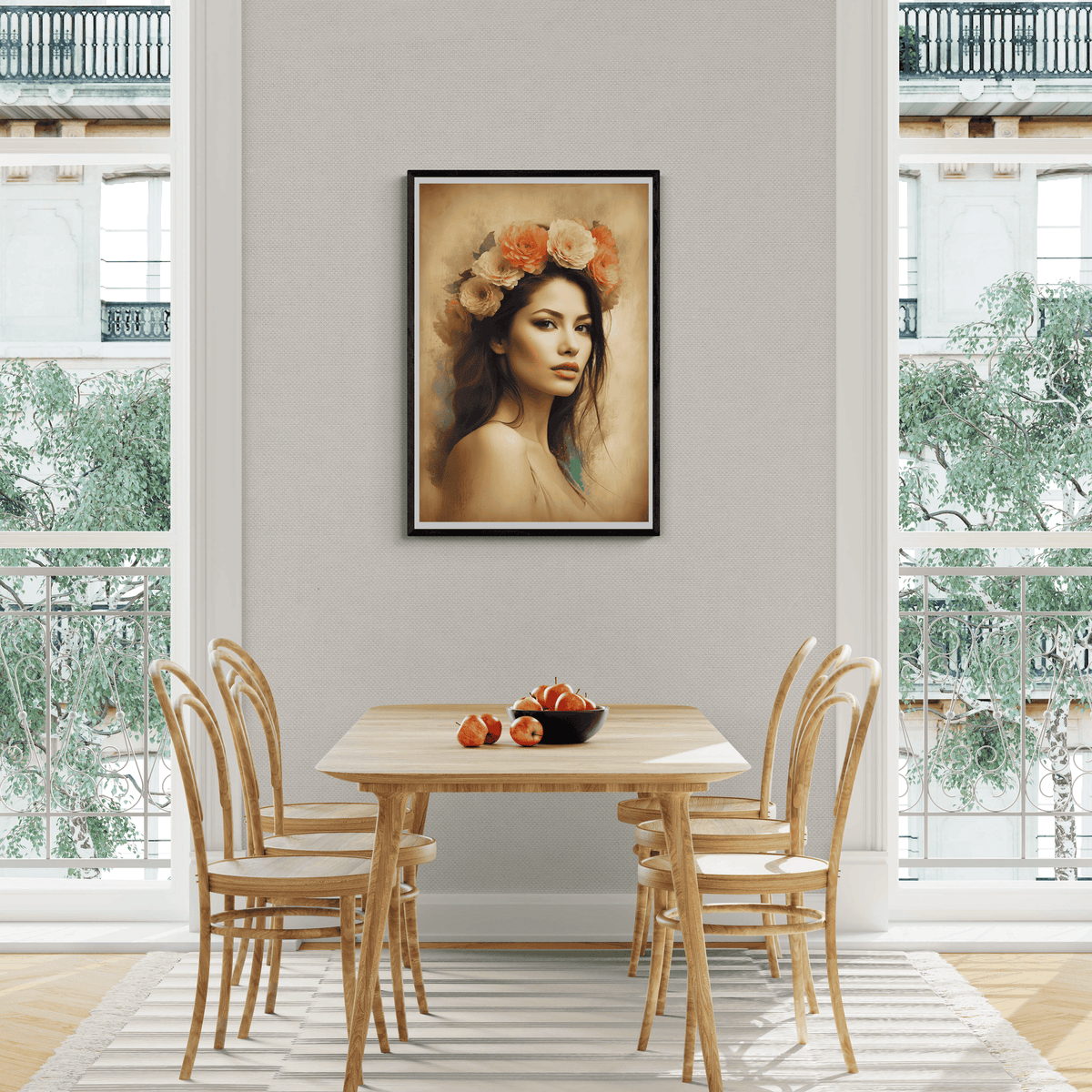 Chica de las Flores en un interior