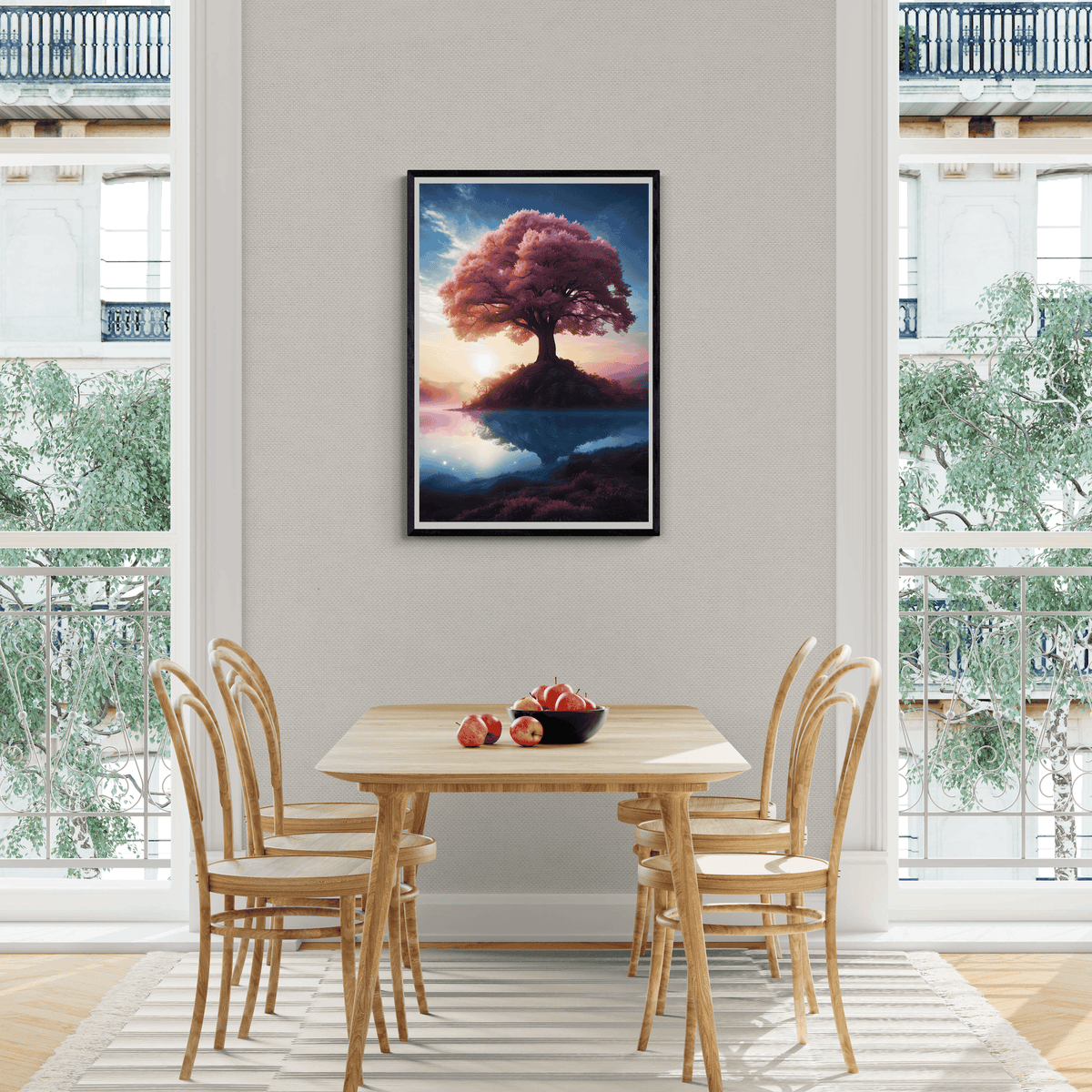 Árbol Rosa de Hoja Caduca en un interior