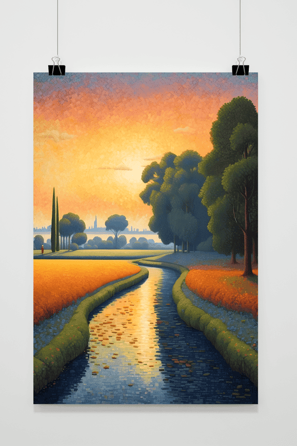 Póster Paisaje de Acequia de 25 Artstreet
