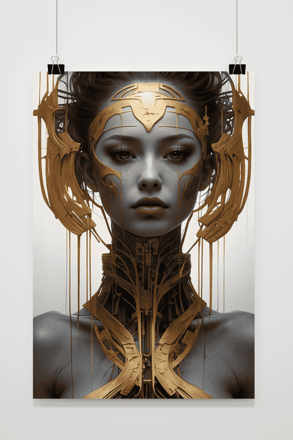 Póster Tribesman Futurista de 25 Artstreet