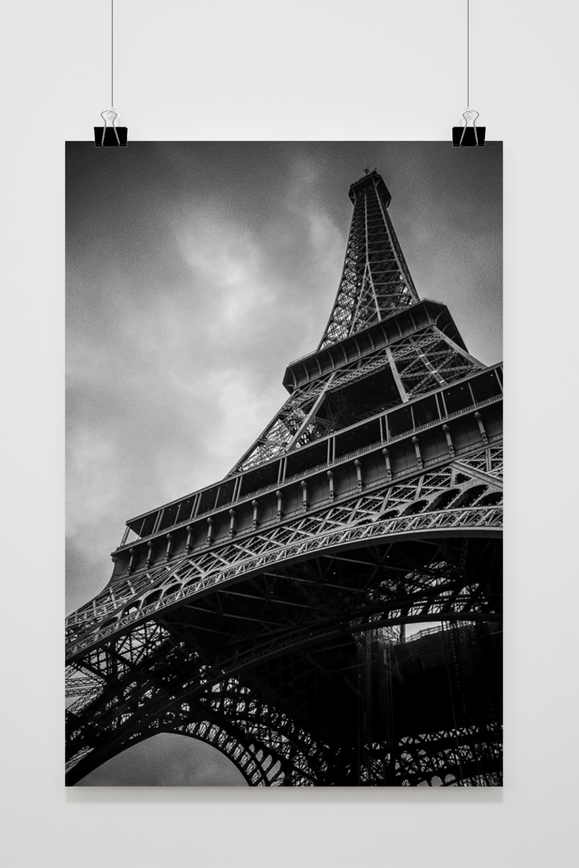 Eiffel Tower Black White