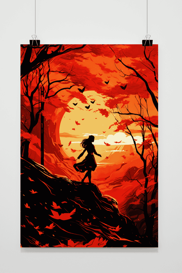 Herfstkleuren poster