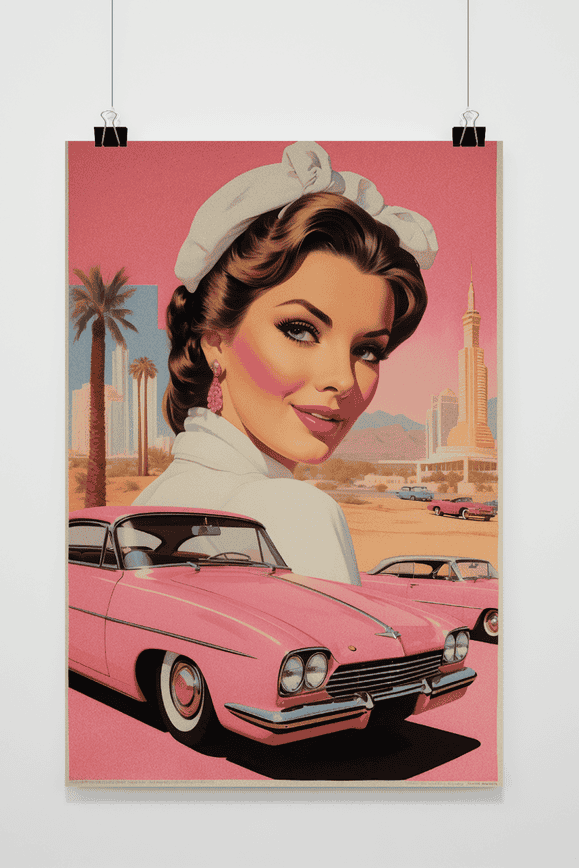 Vintage Diner America poster