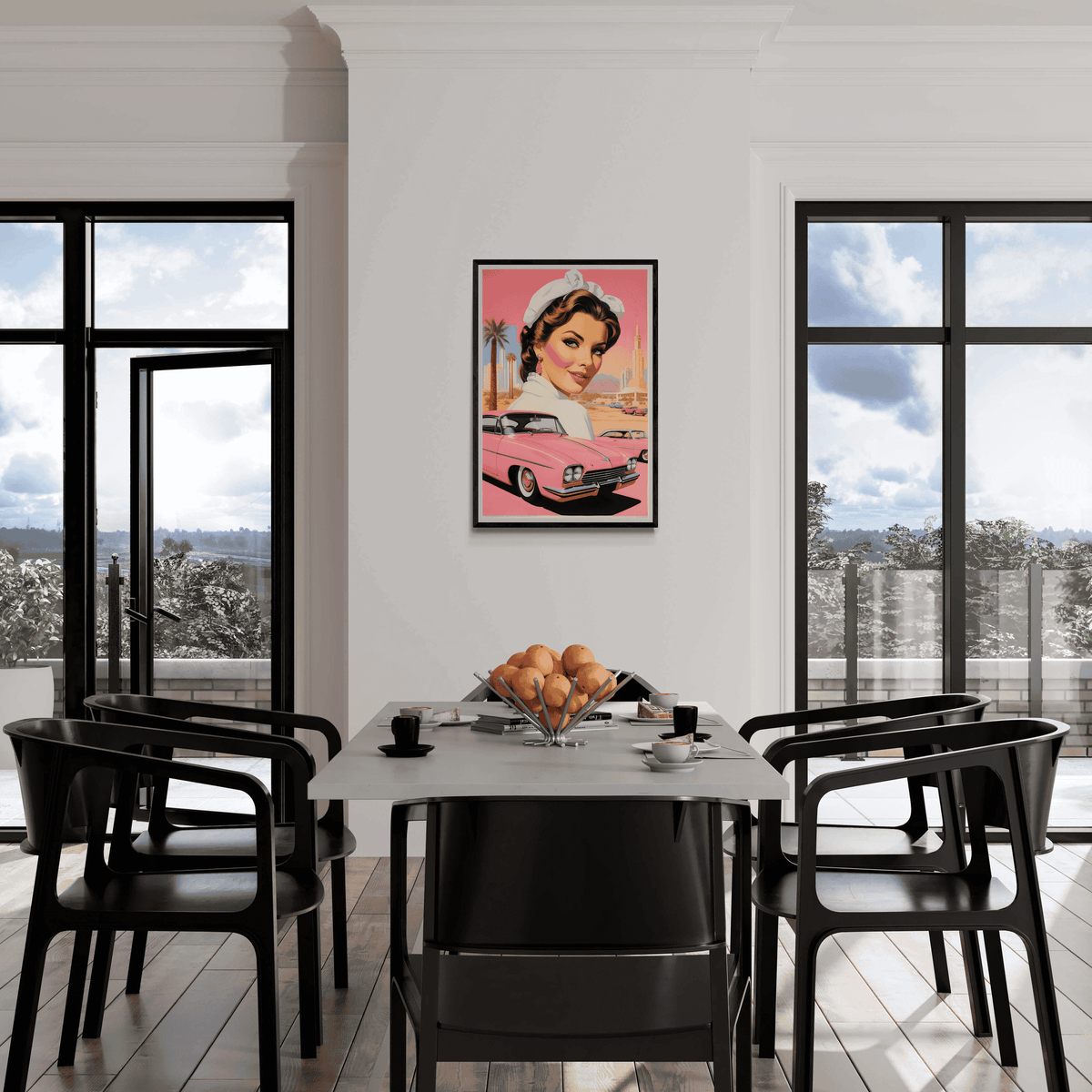Diner Vintage América en un interior