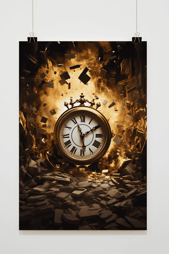 Affiche Horloge Temporelle