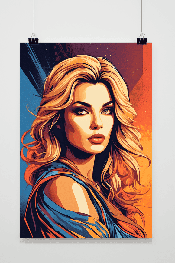Póster Mujer Abstracta Startrek