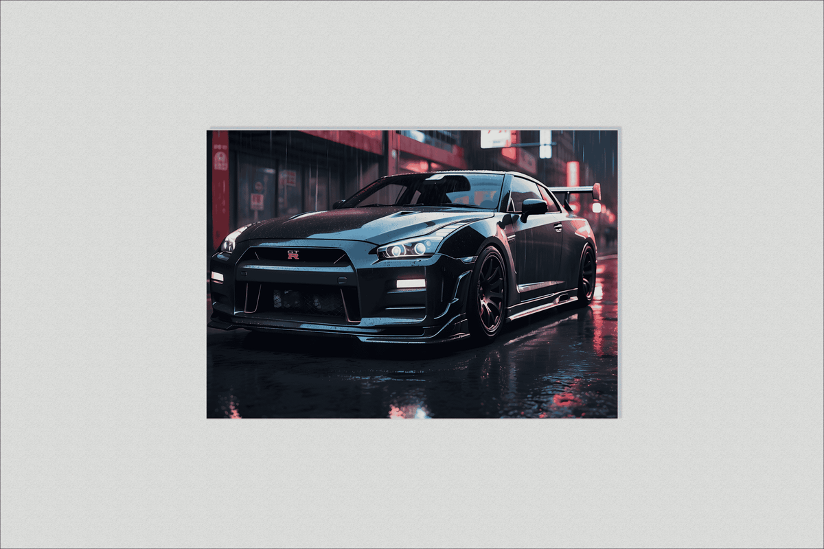 GTR Voiture de Sport dans un intérieur